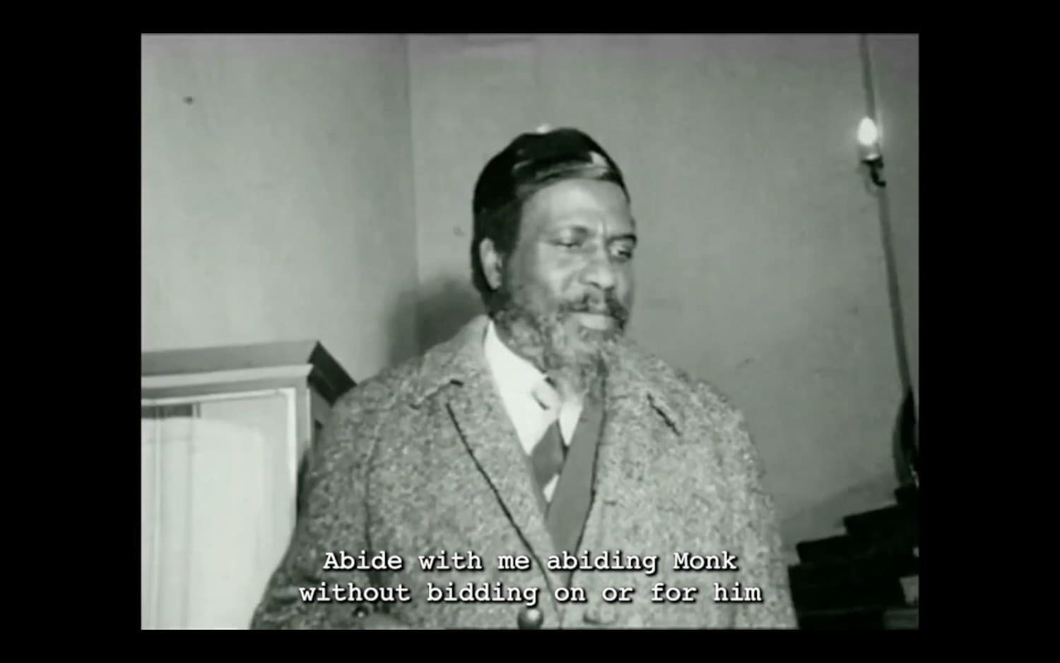 Still of Harmony Holiday, Abide With Me, 2024. Digital color video with sound, 37:31 minutes. Narrated by Fred Moten. Courtesy of artist.